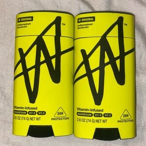 Lot of 2 New W By Jake Paul Men's Antiperspirant Deodorant Solids, 2.6 oz Each